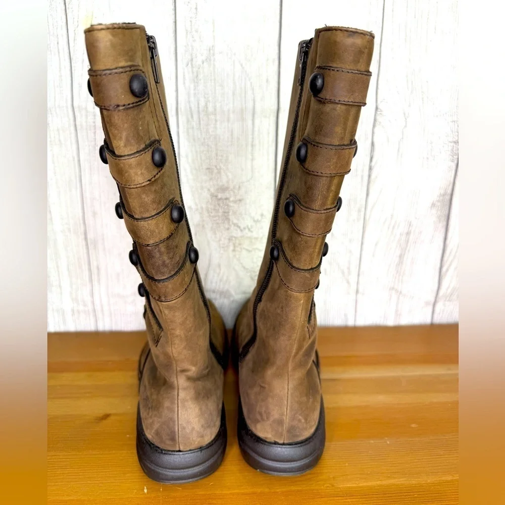 NEW MERRELL Tetra Launch Cinnamon Nubuck Leather WATERPROOF Boots Women’s 6.5